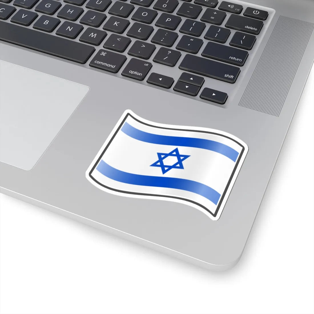 Nuvola Israeli flag (Israel) STICKER Vinyl Kiss-Cut Decal - The Sticker Space