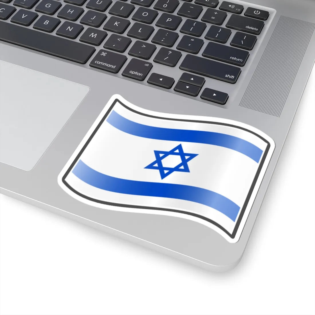 Nuvola Israeli flag (Israel) STICKER Vinyl Kiss-Cut Decal - The Sticker Space