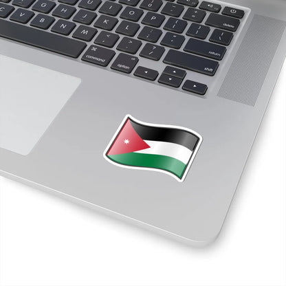 Nuvola Jordan flag (Jordan) STICKER Vinyl Kiss-Cut Decal - The Sticker Space