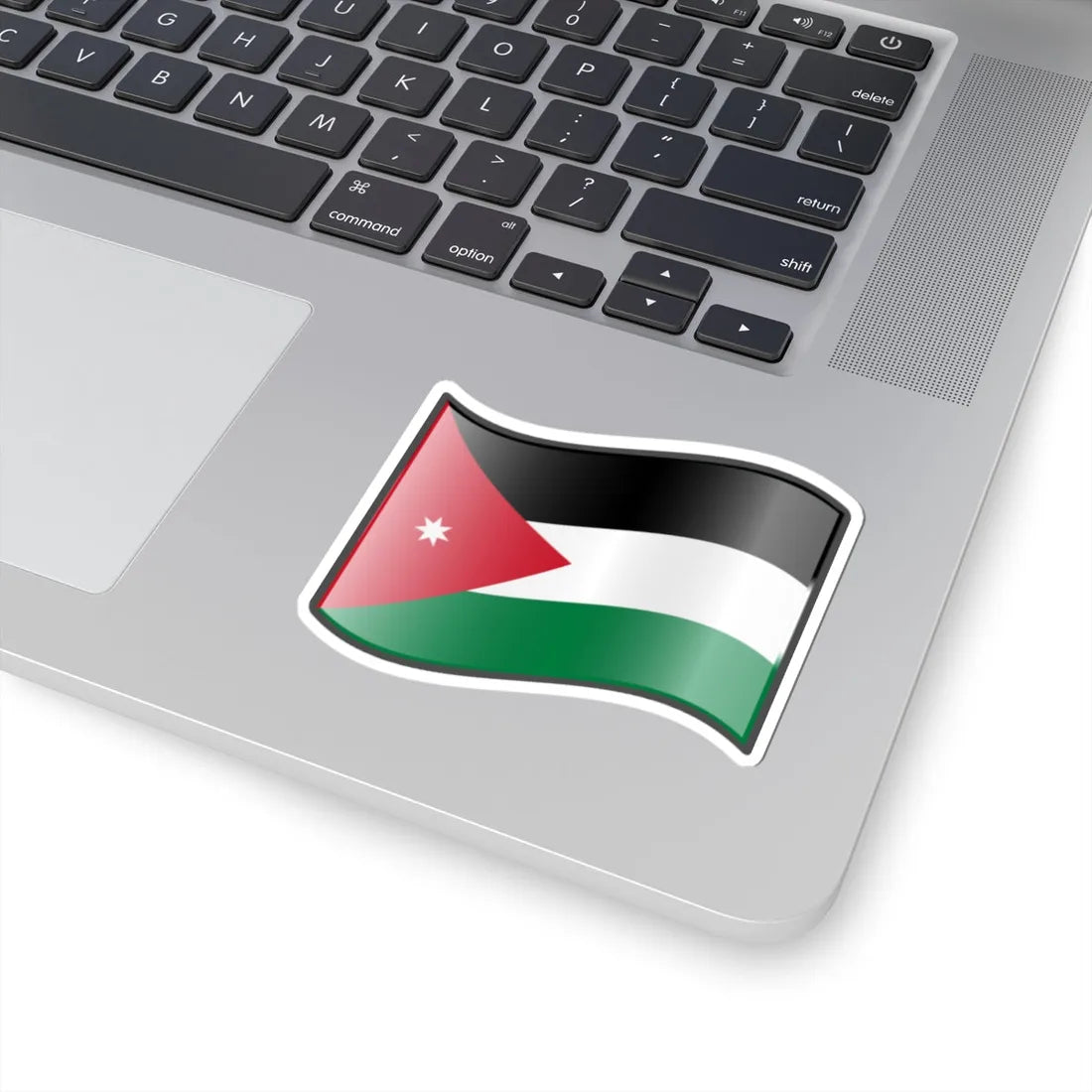 Nuvola Jordan flag (Jordan) STICKER Vinyl Kiss-Cut Decal - The Sticker Space