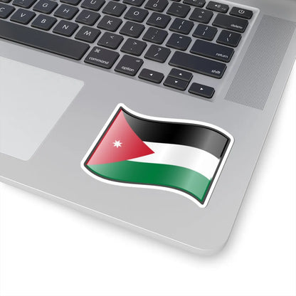 Nuvola Jordan flag (Jordan) STICKER Vinyl Kiss-Cut Decal - The Sticker Space