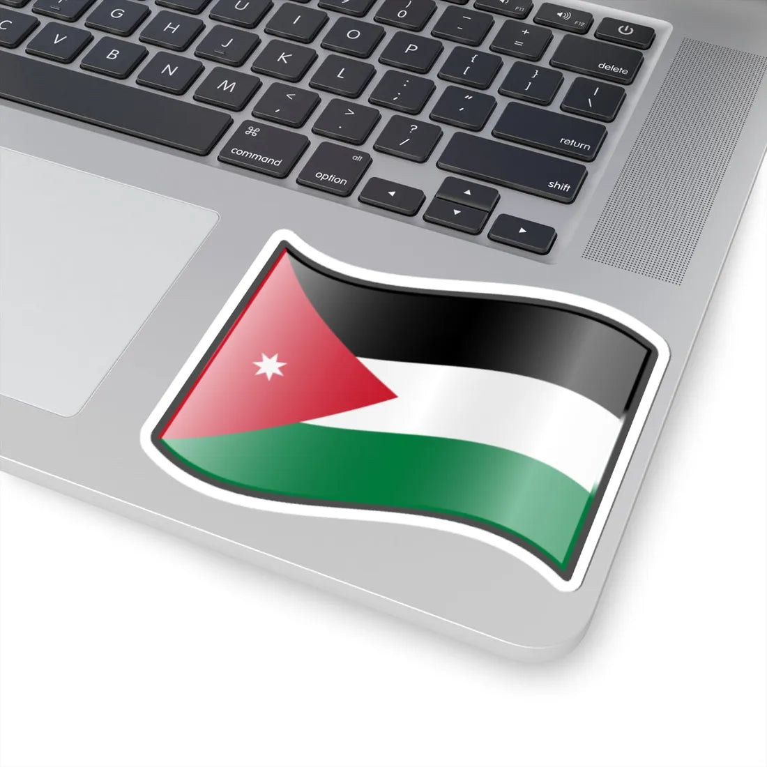 Nuvola Jordan flag (Jordan) STICKER Vinyl Kiss-Cut Decal - The Sticker Space