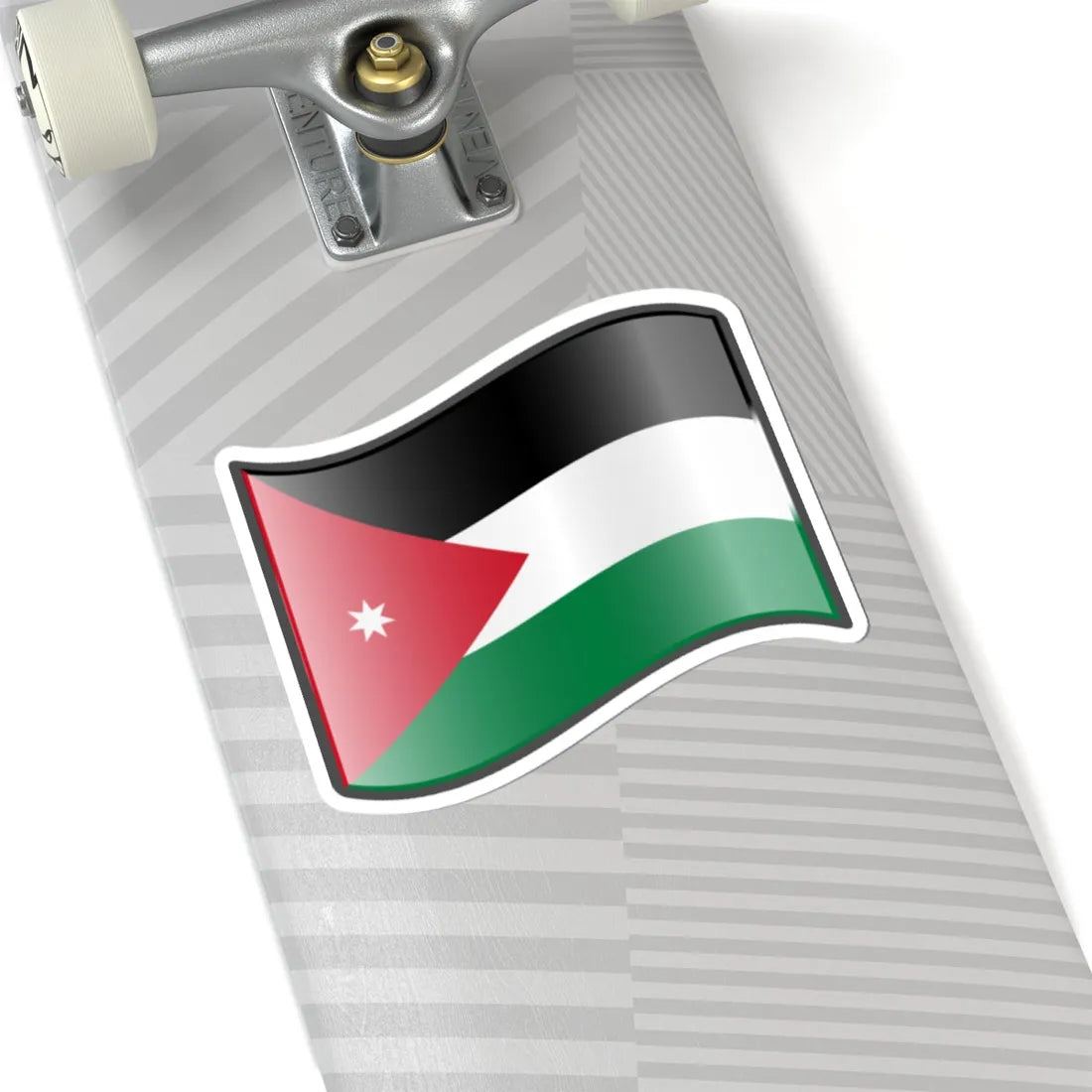 Nuvola Jordan flag (Jordan) STICKER Vinyl Kiss-Cut Decal - The Sticker Space