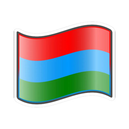 Nuvola Karelian flag (Russia) STICKER Vinyl Kiss-Cut Decal 4 Inch White - The Sticker Space