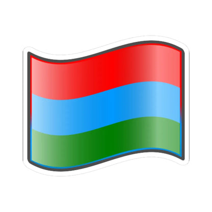 Nuvola Karelian flag (Russia) STICKER Vinyl Kiss-Cut Decal 6 Inch White - The Sticker Space