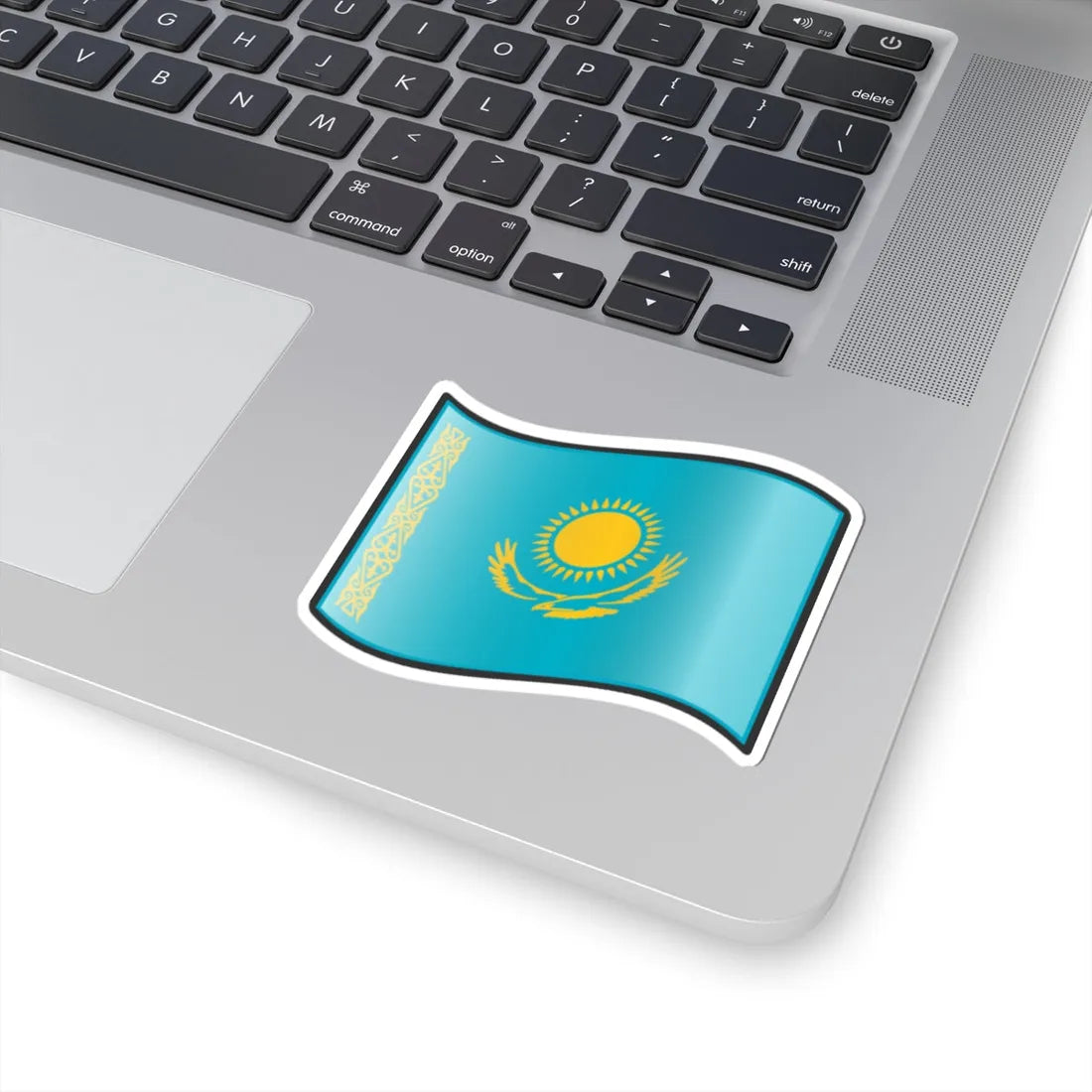 Nuvola Kazakh flag (Kazakhstan) STICKER Vinyl Kiss-Cut Decal - The Sticker Space