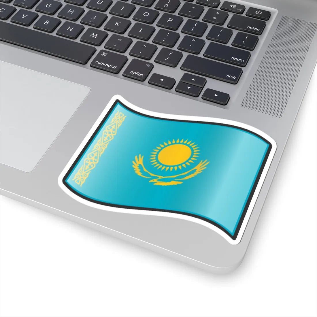 Nuvola Kazakh flag (Kazakhstan) STICKER Vinyl Kiss-Cut Decal - The Sticker Space