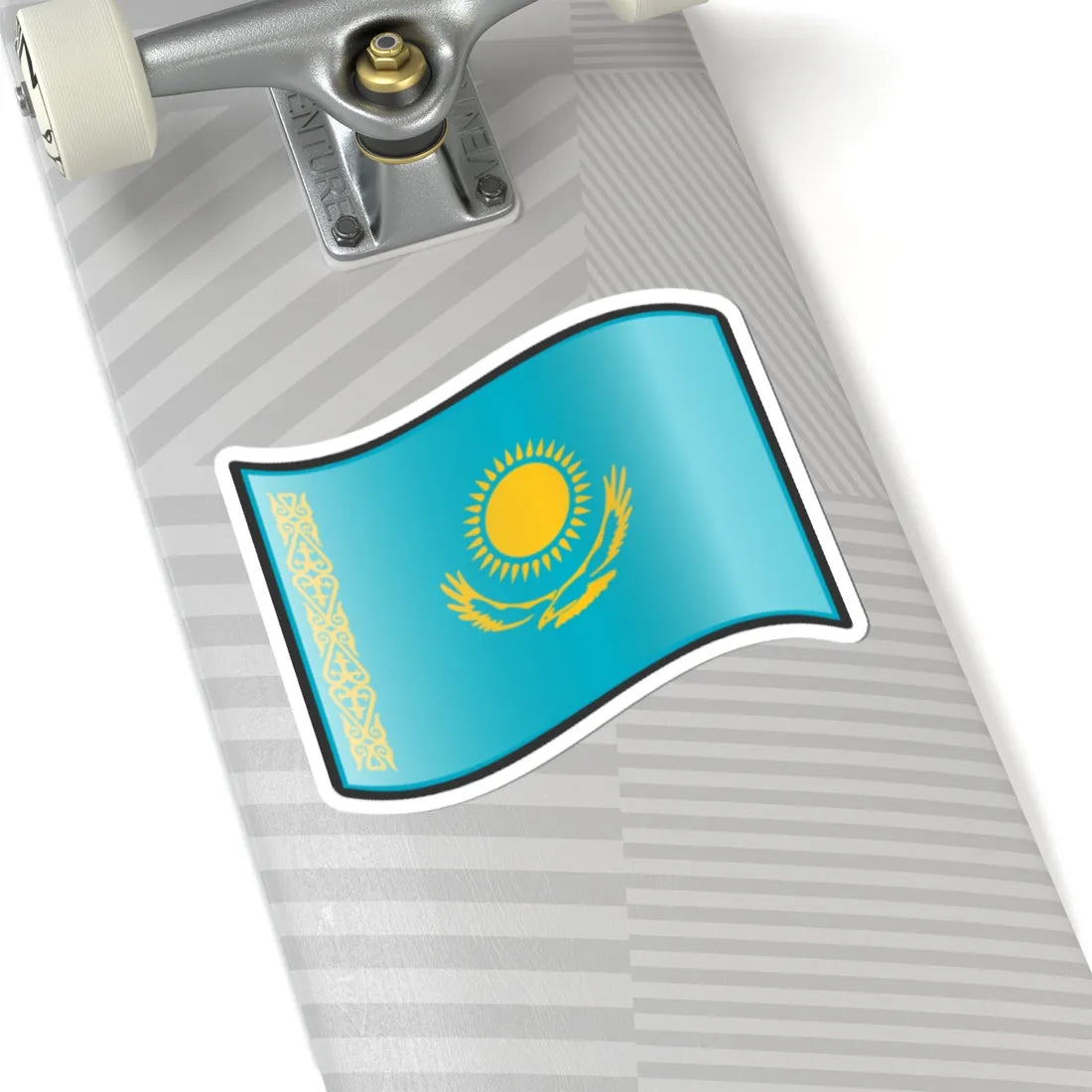 Nuvola Kazakh flag (Kazakhstan) STICKER Vinyl Kiss-Cut Decal - The Sticker Space