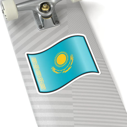 Nuvola Kazakh flag (Kazakhstan) STICKER Vinyl Kiss-Cut Decal - The Sticker Space