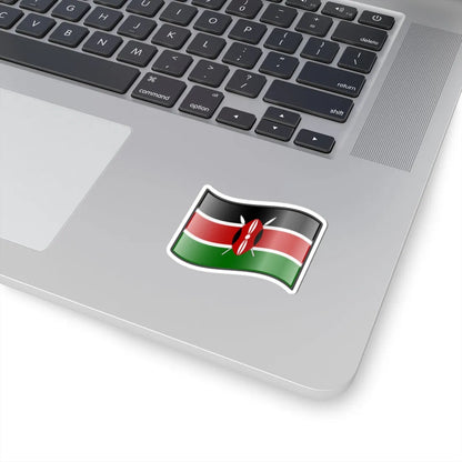 Nuvola Kenyan flag (Kenya) STICKER Vinyl Kiss-Cut Decal - The Sticker Space