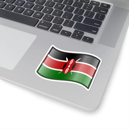 Nuvola Kenyan flag (Kenya) STICKER Vinyl Kiss-Cut Decal - The Sticker Space