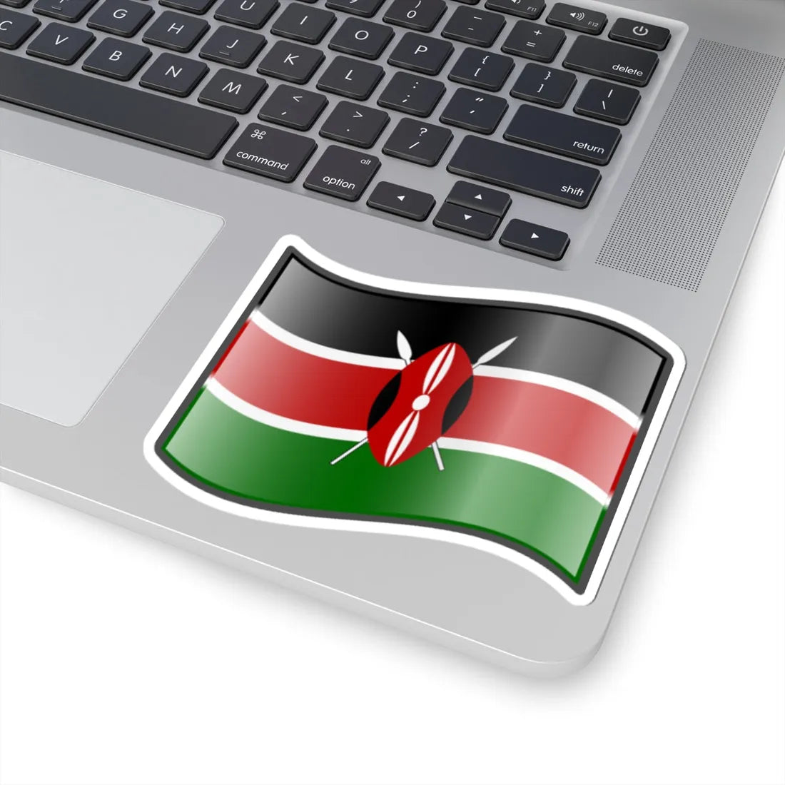 Nuvola Kenyan flag (Kenya) STICKER Vinyl Kiss-Cut Decal - The Sticker Space