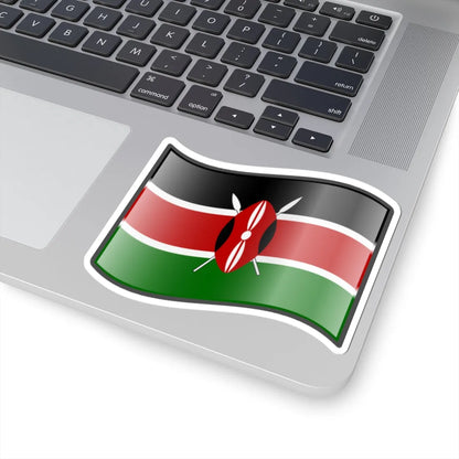 Nuvola Kenyan flag (Kenya) STICKER Vinyl Kiss-Cut Decal - The Sticker Space