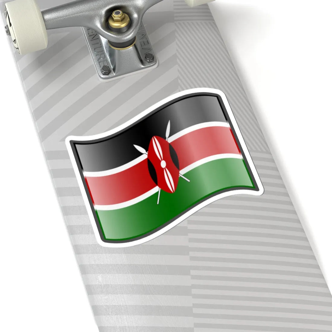 Nuvola Kenyan flag (Kenya) STICKER Vinyl Kiss-Cut Decal - The Sticker Space