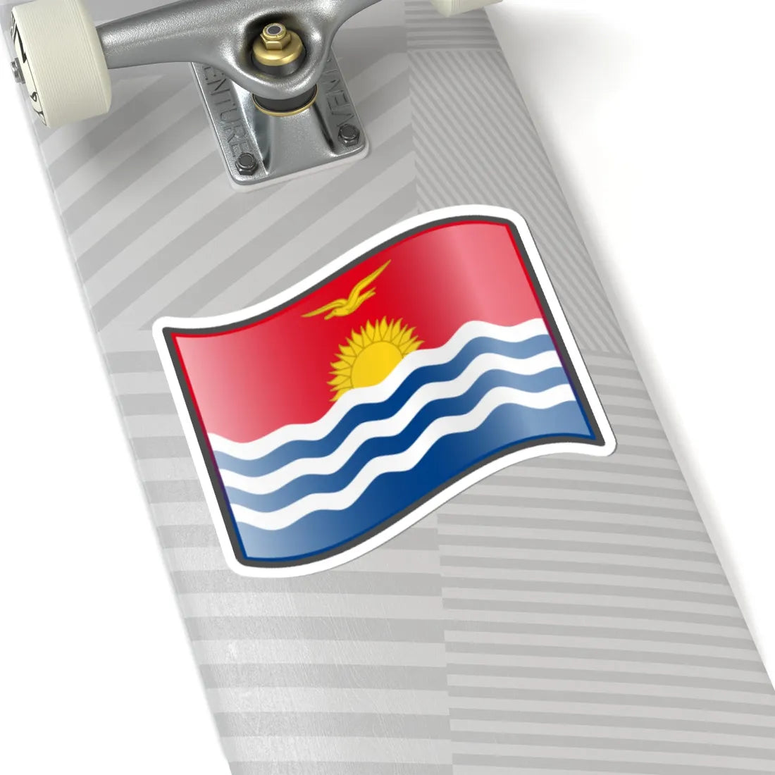 Nuvola Kiribati flag (Kiribati) STICKER Vinyl Kiss-Cut Decal - The Sticker Space