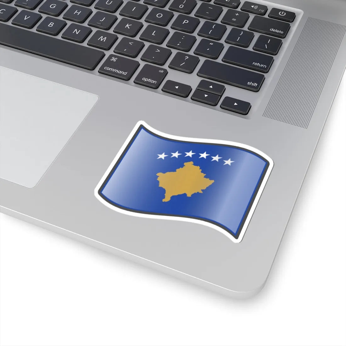 Nuvola Kosovan flag (Kosovo) STICKER Vinyl Kiss-Cut Decal - The Sticker Space