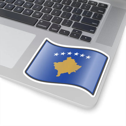 Nuvola Kosovan flag (Kosovo) STICKER Vinyl Kiss-Cut Decal - The Sticker Space