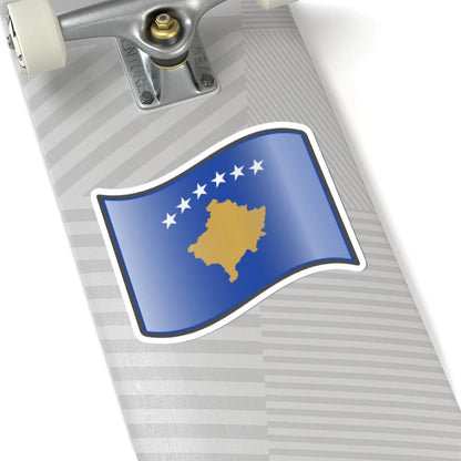Nuvola Kosovan flag (Kosovo) STICKER Vinyl Kiss-Cut Decal - The Sticker Space