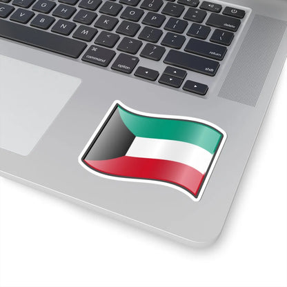 Nuvola Kuwaiti flag (Kuwait) STICKER Vinyl Kiss-Cut Decal - The Sticker Space