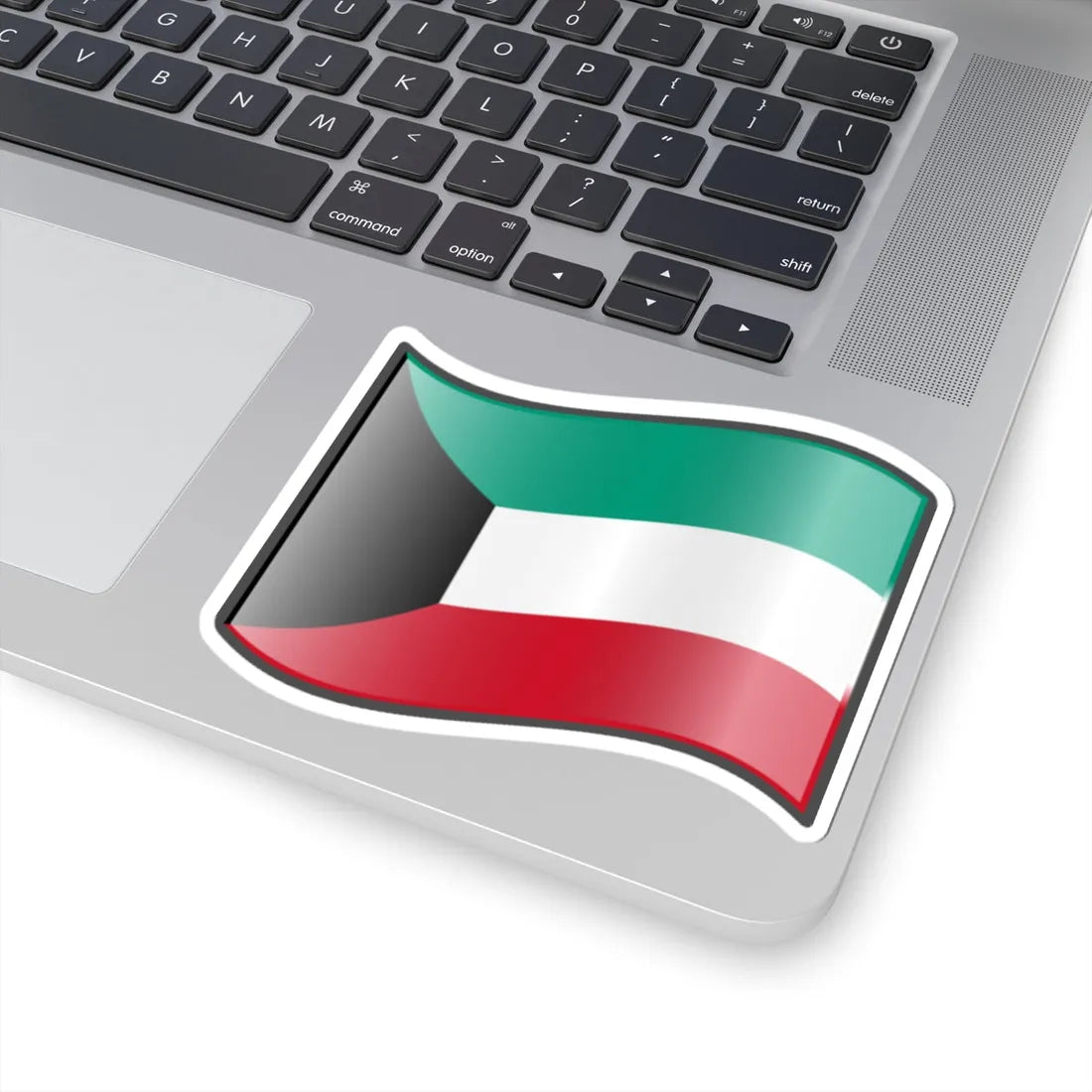 Nuvola Kuwaiti flag (Kuwait) STICKER Vinyl Kiss-Cut Decal - The Sticker Space