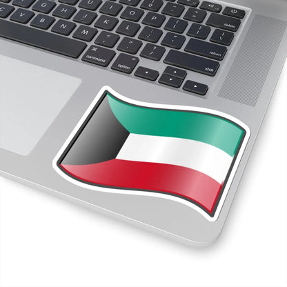 Nuvola Kuwaiti flag (Kuwait) STICKER Vinyl Kiss-Cut Decal - The Sticker Space