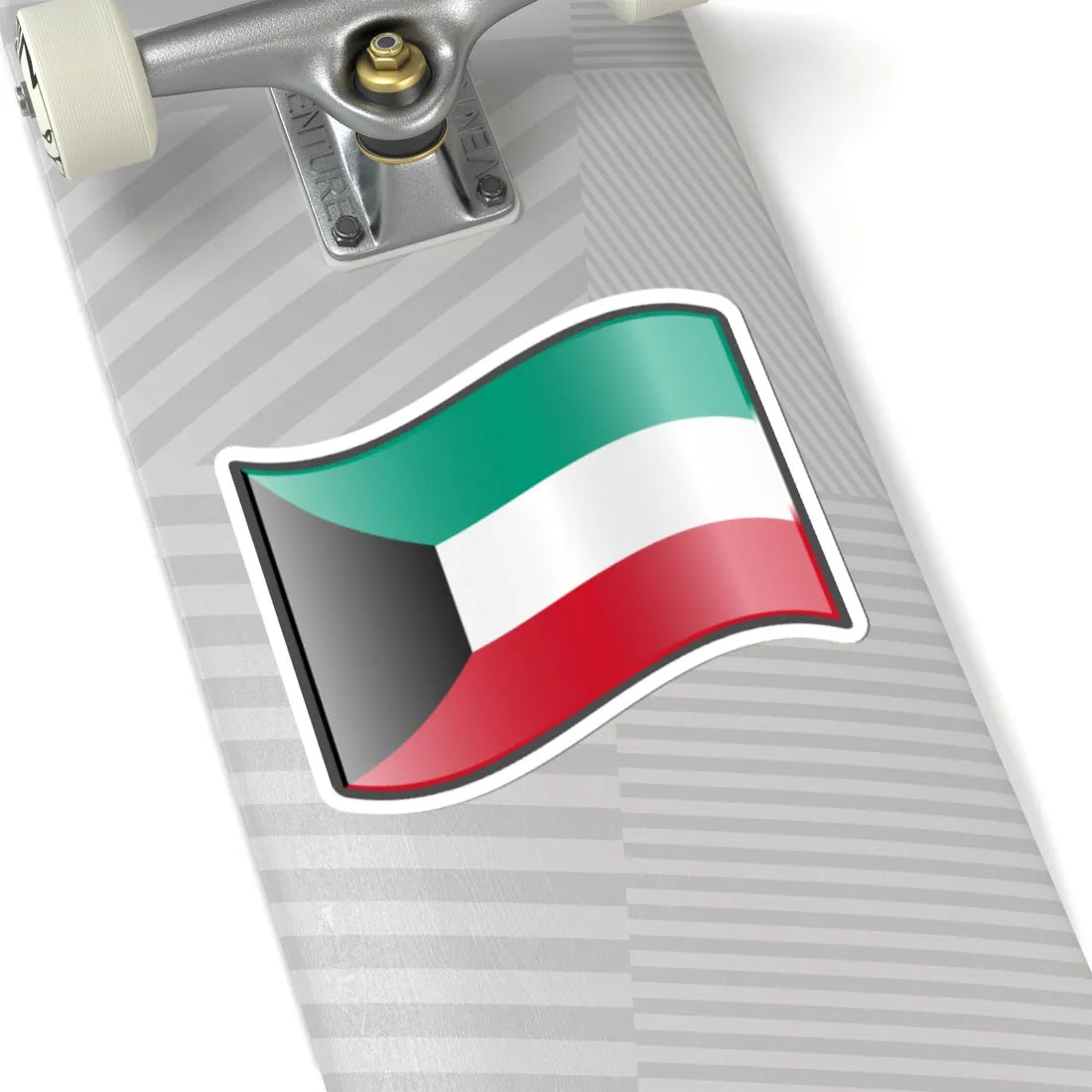 Nuvola Kuwaiti flag (Kuwait) STICKER Vinyl Kiss-Cut Decal - The Sticker Space