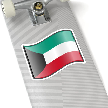 Nuvola Kuwaiti flag (Kuwait) STICKER Vinyl Kiss-Cut Decal - The Sticker Space