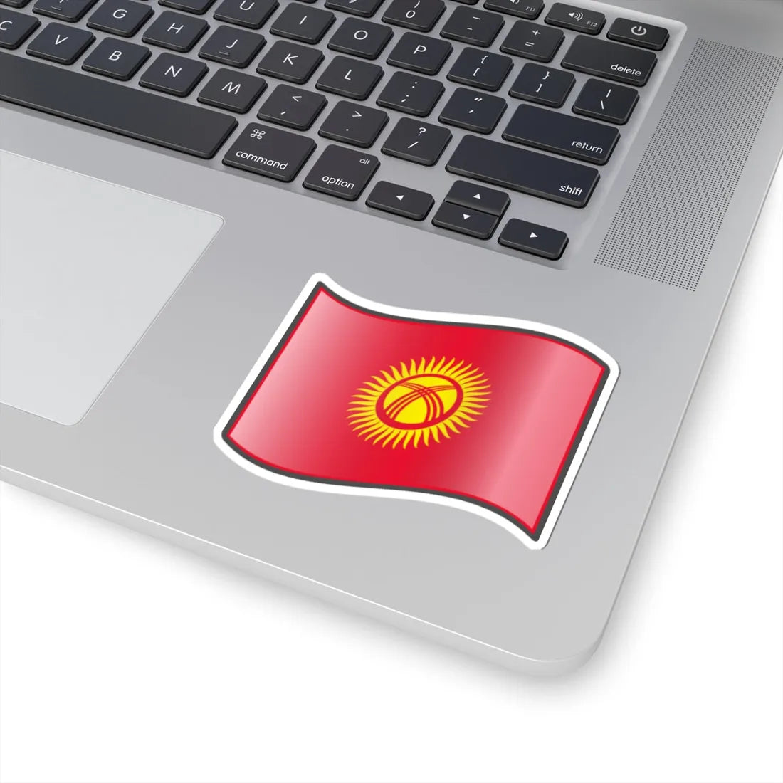 Nuvola Kyrgyz flag (Kyrgyzstan) STICKER Vinyl Kiss-Cut Decal - The Sticker Space