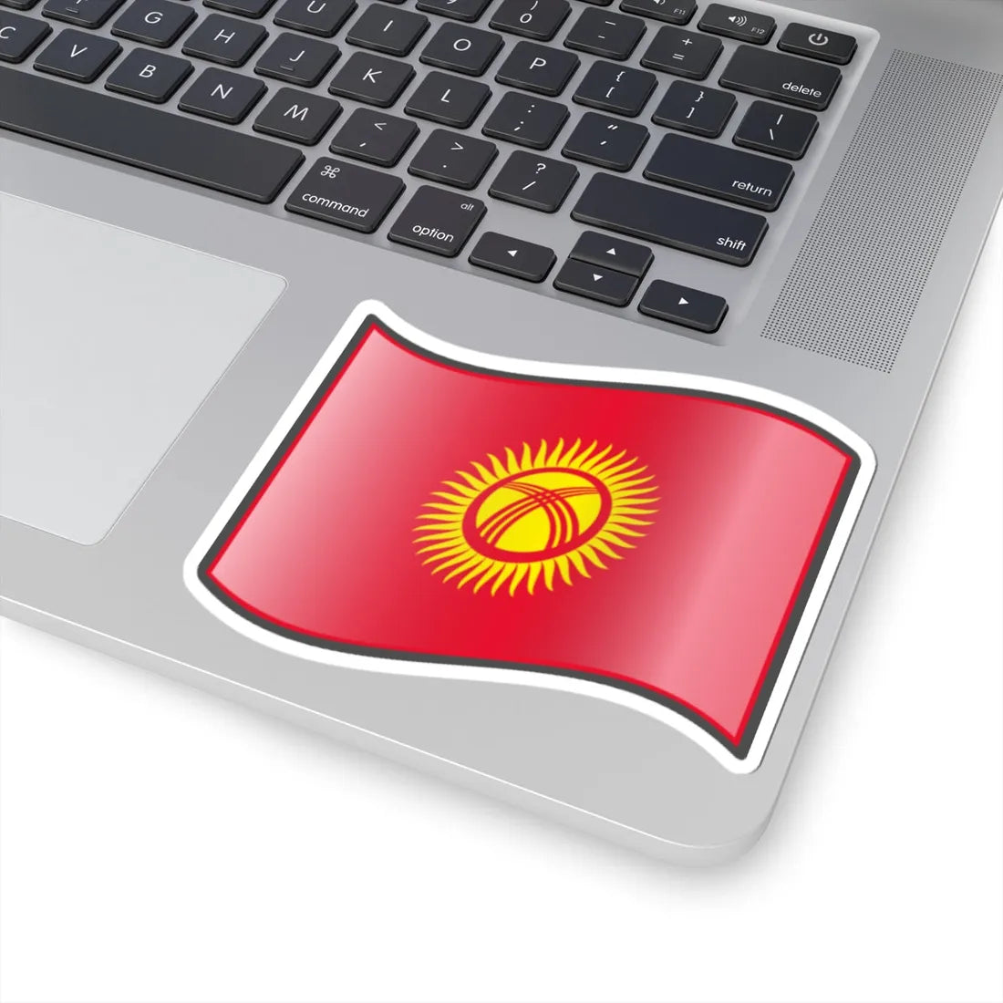 Nuvola Kyrgyz flag (Kyrgyzstan) STICKER Vinyl Kiss-Cut Decal - The Sticker Space