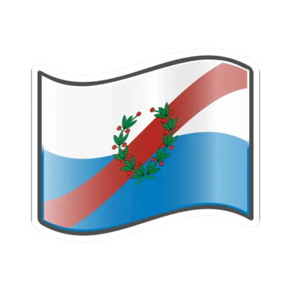 Nuvola La Rioja flag (Argentina) STICKER Vinyl Kiss-Cut Decal 2 Inch White - The Sticker Space