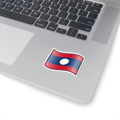 Nuvola Laotian flag (Laos) STICKER Vinyl Kiss-Cut Decal - The Sticker Space