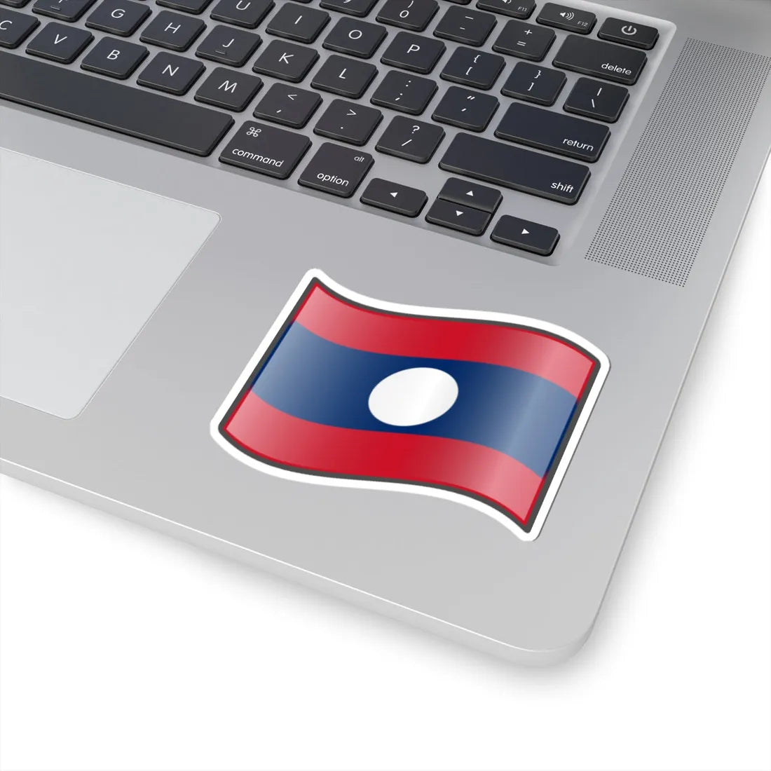Nuvola Laotian flag (Laos) STICKER Vinyl Kiss-Cut Decal - The Sticker Space