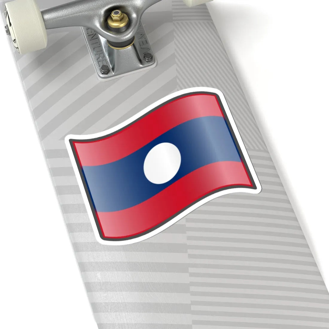 Nuvola Laotian flag (Laos) STICKER Vinyl Kiss-Cut Decal - The Sticker Space