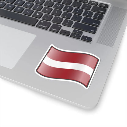 Nuvola Latvian flag (Latvia) STICKER Vinyl Kiss-Cut Decal - The Sticker Space
