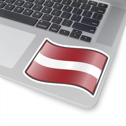 Nuvola Latvian flag (Latvia) STICKER Vinyl Kiss-Cut Decal - The Sticker Space