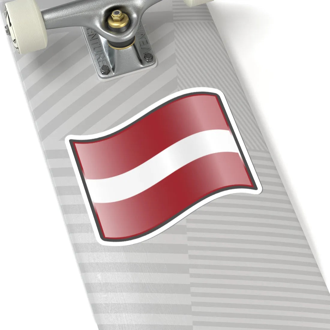 Nuvola Latvian flag (Latvia) STICKER Vinyl Kiss-Cut Decal - The Sticker Space