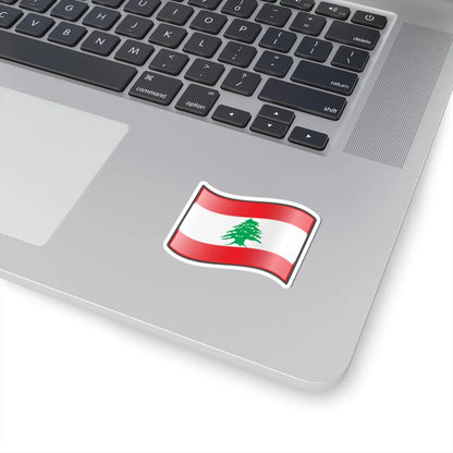 Nuvola Lebanese flag (Lebanon) STICKER Vinyl Kiss-Cut Decal - The Sticker Space