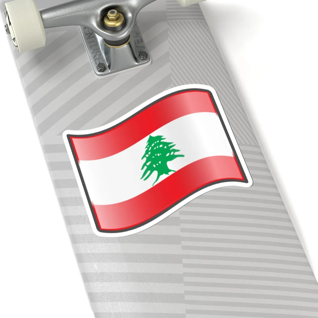 Nuvola Lebanese flag (Lebanon) STICKER Vinyl Kiss-Cut Decal - The Sticker Space