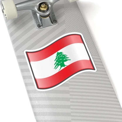 Nuvola Lebanese flag (Lebanon) STICKER Vinyl Kiss-Cut Decal - The Sticker Space