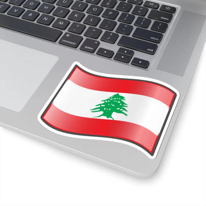 Nuvola Lebanese flag (Lebanon) STICKER Vinyl Kiss-Cut Decal - The Sticker Space