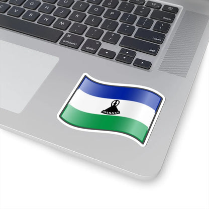 Nuvola Lesotho flag (Lesotho) STICKER Vinyl Kiss-Cut Decal - The Sticker Space