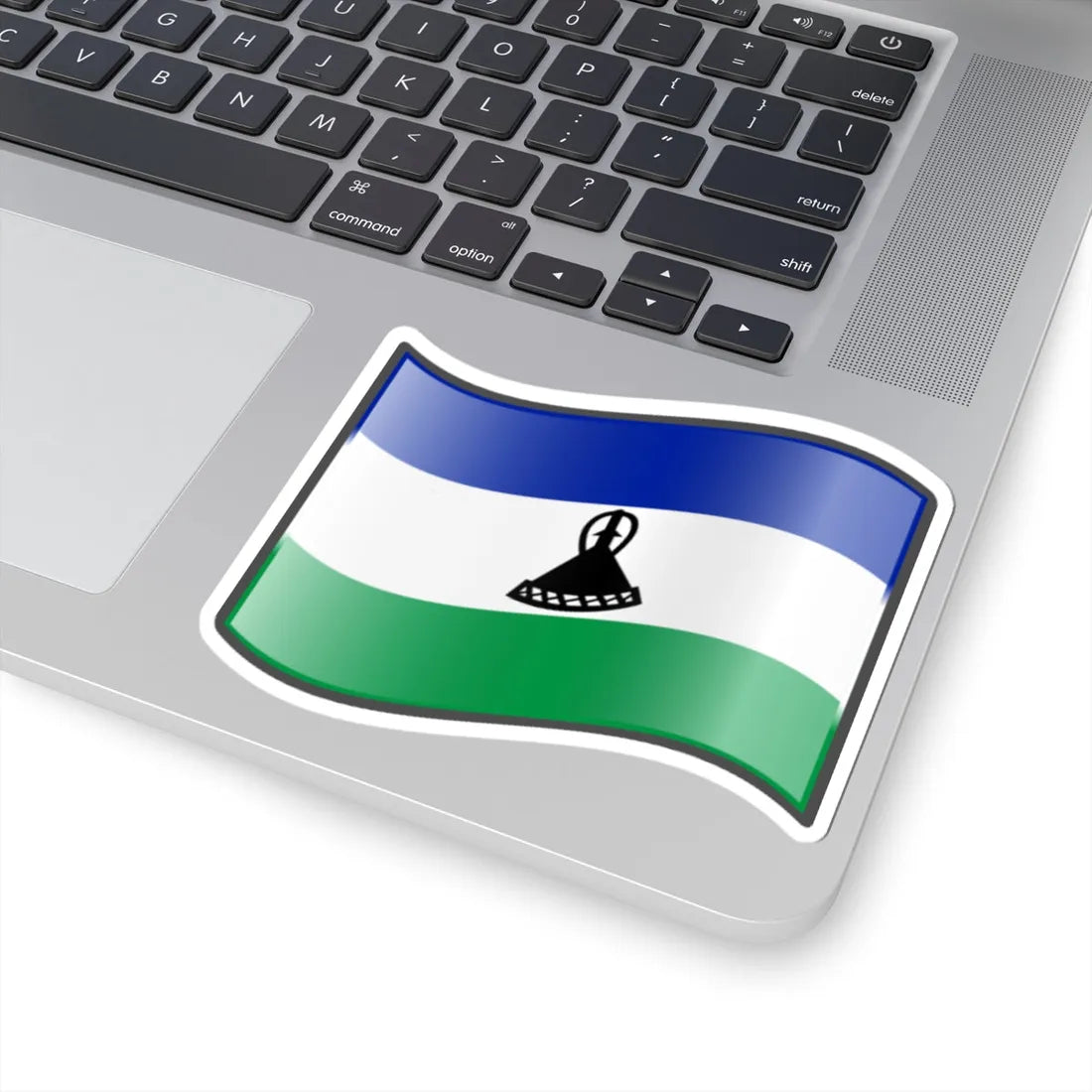Nuvola Lesotho flag (Lesotho) STICKER Vinyl Kiss-Cut Decal - The Sticker Space