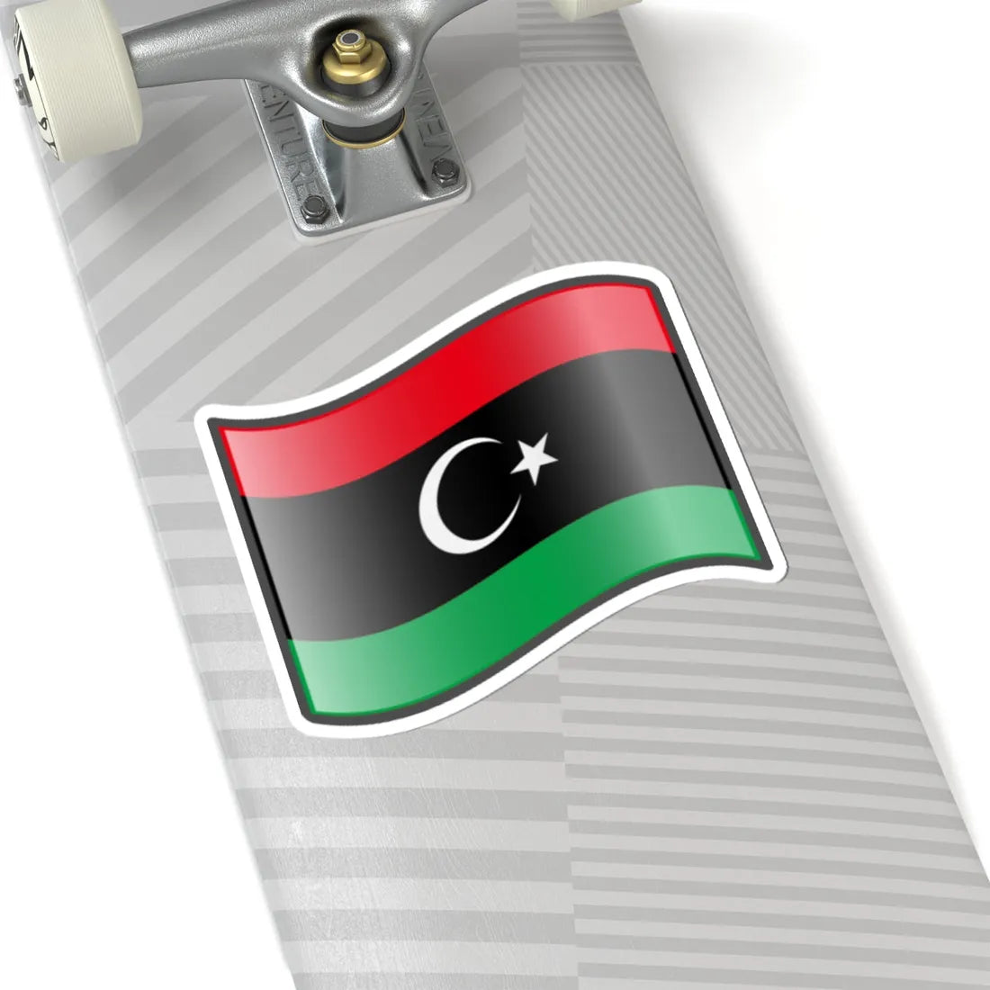 Nuvola Libya flag (Libya) STICKER Vinyl Kiss-Cut Decal - The Sticker Space