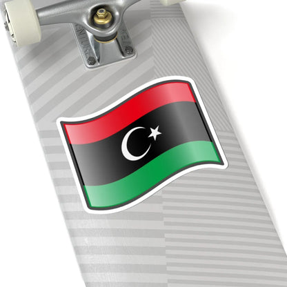 Nuvola Libya flag (Libya) STICKER Vinyl Kiss-Cut Decal - The Sticker Space