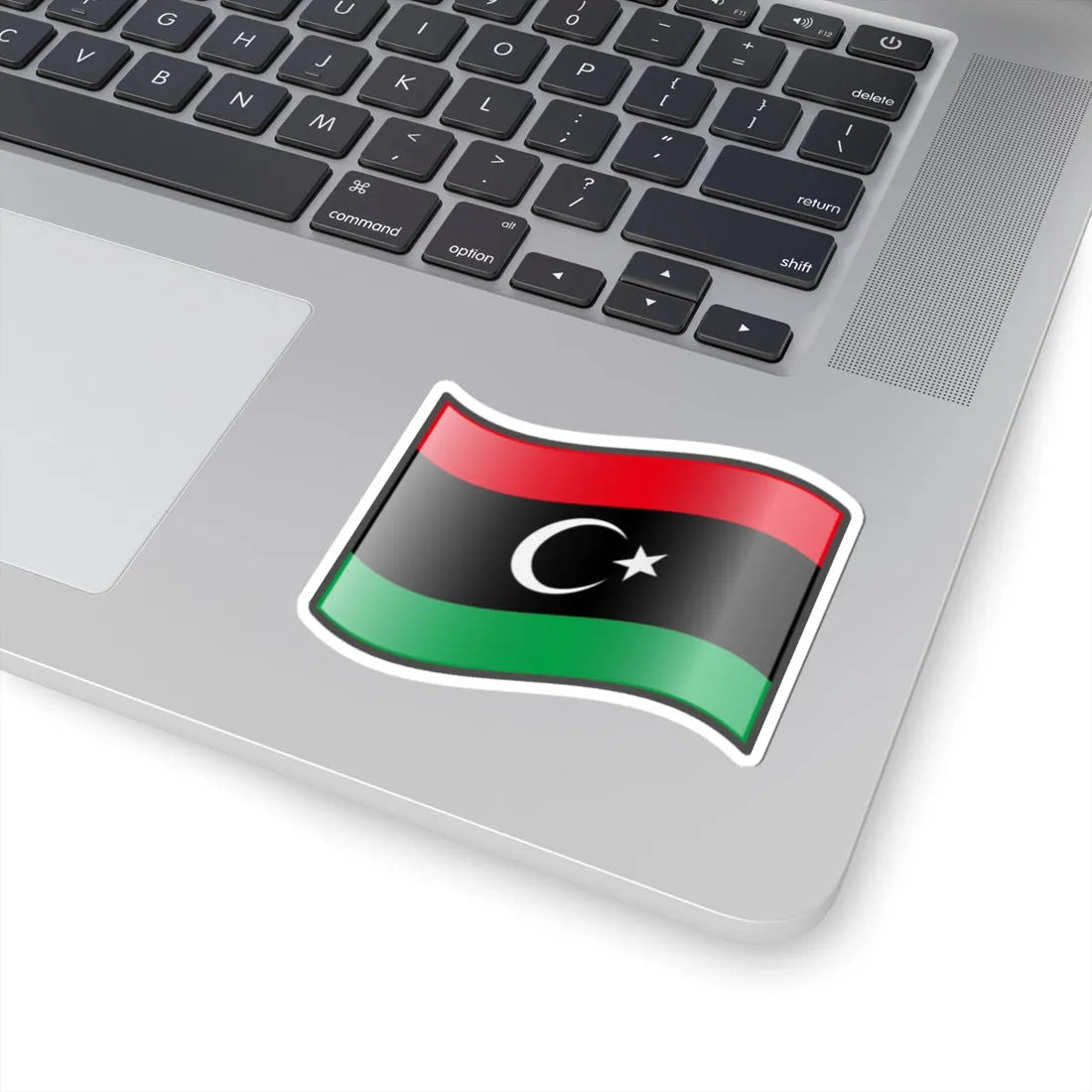 Nuvola Libya flag (Libya) STICKER Vinyl Kiss-Cut Decal - The Sticker Space