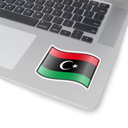 Nuvola Libya flag (Libya) STICKER Vinyl Kiss-Cut Decal - The Sticker Space