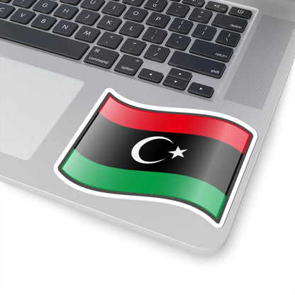 Nuvola Libya flag (Libya) STICKER Vinyl Kiss-Cut Decal - The Sticker Space