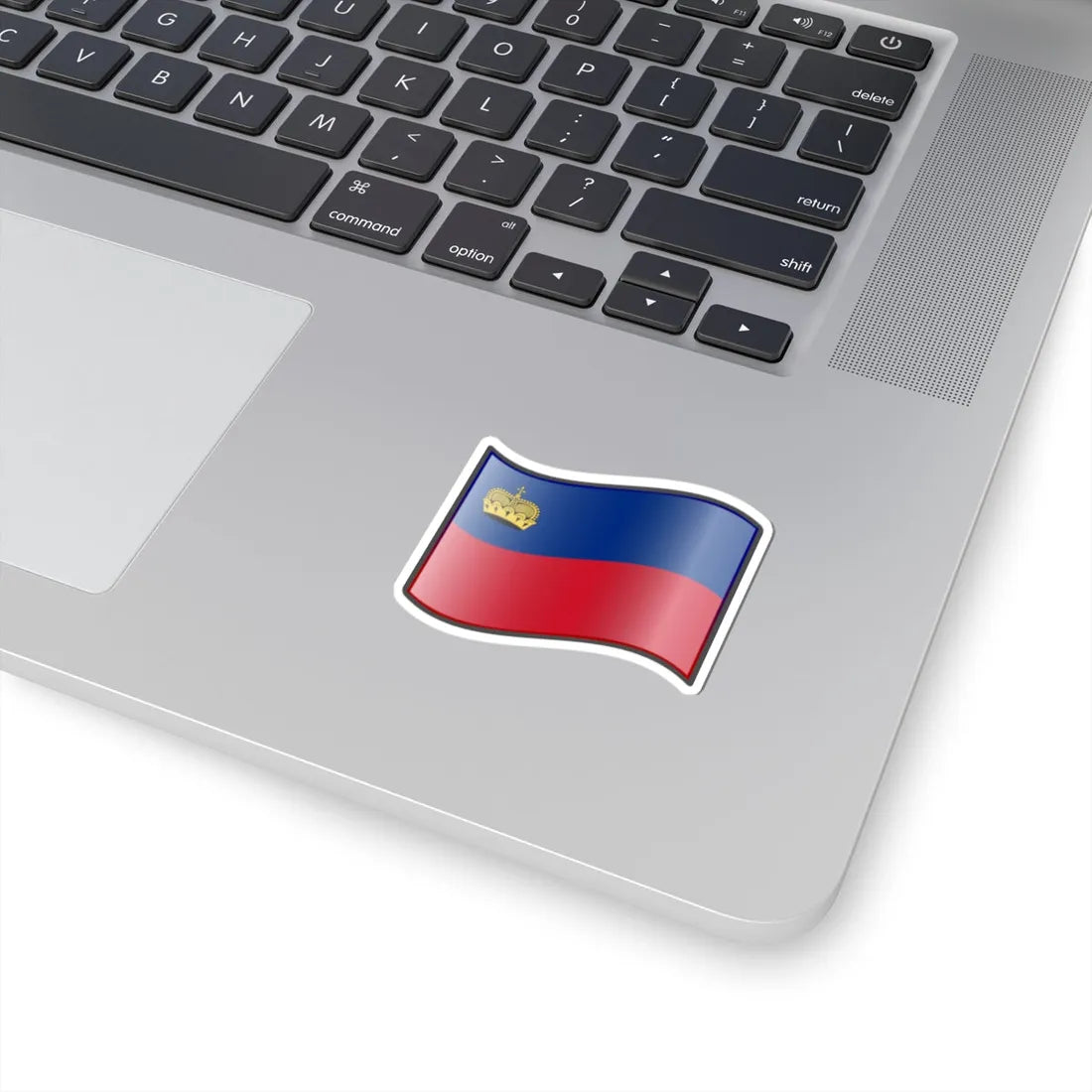 Nuvola Liechtensteiner flag (Liechtenstein) STICKER Vinyl Kiss-Cut Decal - The Sticker Space
