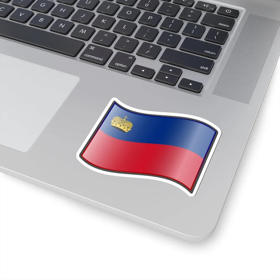 Nuvola Liechtensteiner flag (Liechtenstein) STICKER Vinyl Kiss-Cut Decal - The Sticker Space