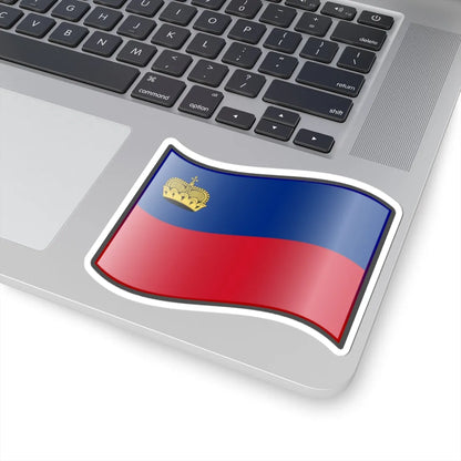 Nuvola Liechtensteiner flag (Liechtenstein) STICKER Vinyl Kiss-Cut Decal - The Sticker Space